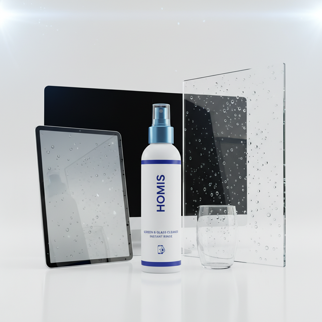 PREMIUM SCREEN CLEANER & INSTANT GLASS RINSER  THE ULTIMATE HOMIS CLEANING ESSENTIALS