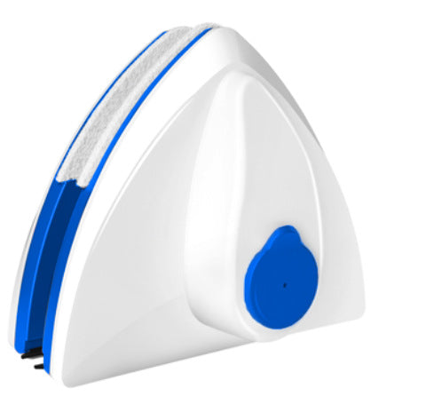 Homís Magnetic Glass Cleaner in white and blue design, showcasing its innovative cleaning technology.