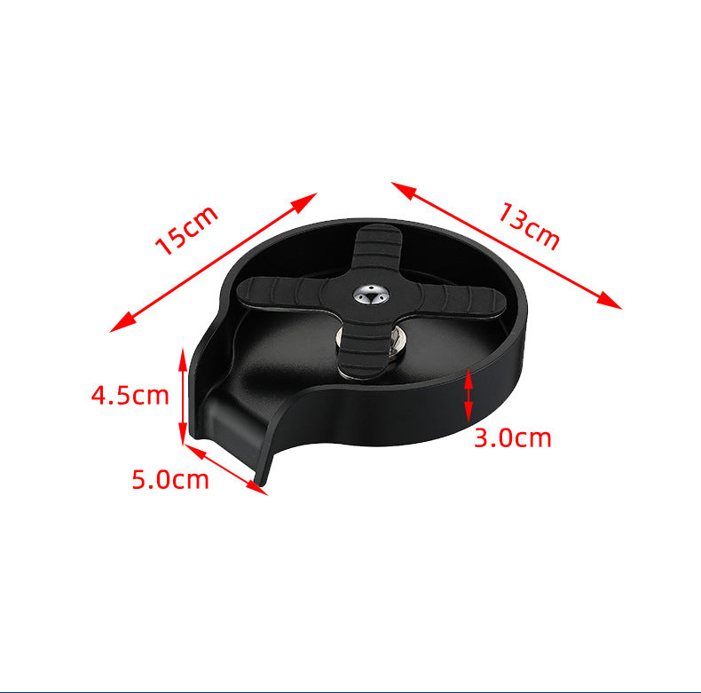 Instant Glass Rinser Homis features a sleek black design with precise dimensions for easy installation on kitchen sinks.