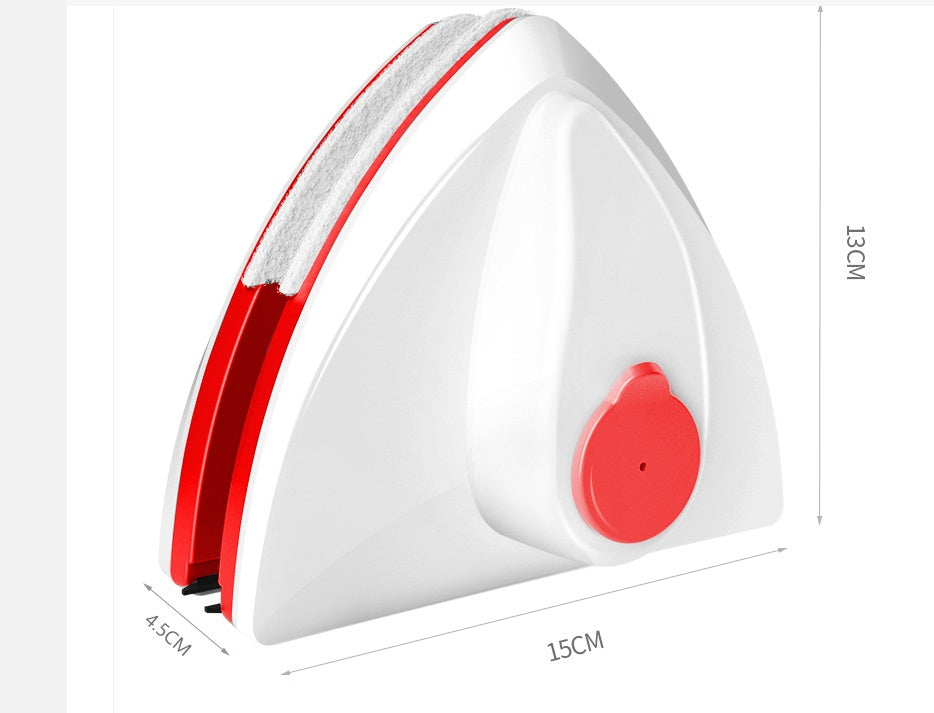Homís Magnetic Glass Cleaner in red and white color for streak-free cleaning of glass surfaces.